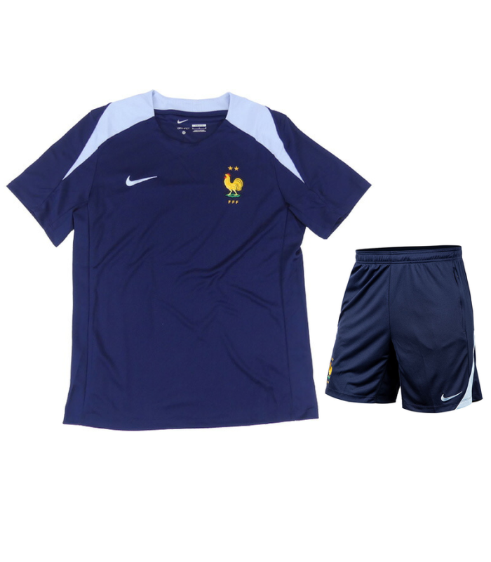 Ensemble Maillot Short Equipe de France Enfant EURO 2024/2025 Entrainement