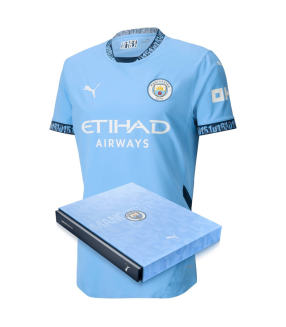 Coffret Maillot Manchester City 2024/2025 Domicile Authentique