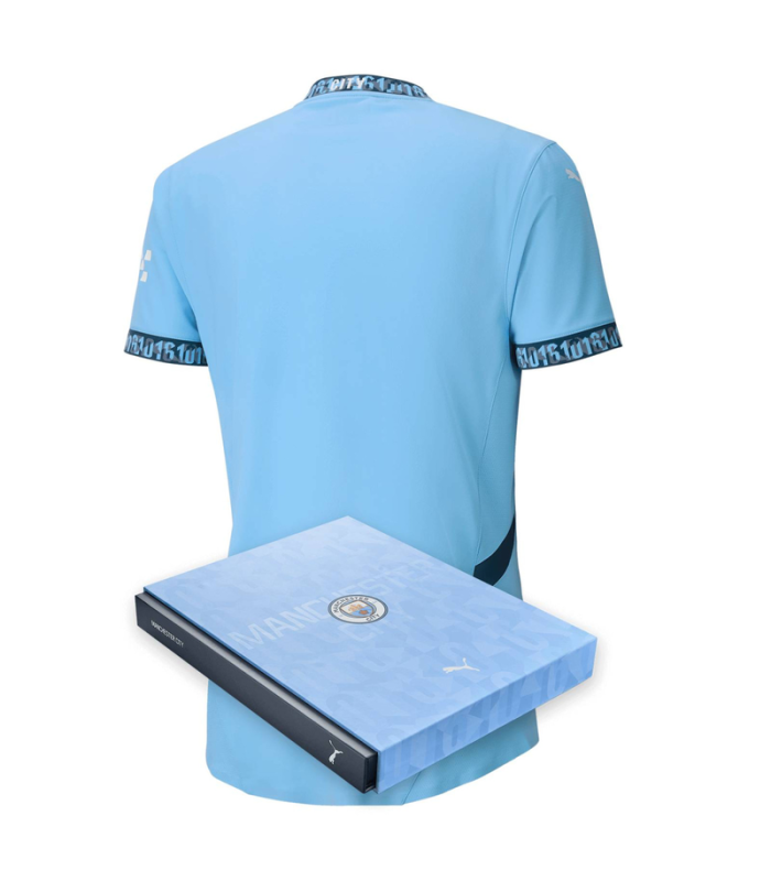 Coffret Maillot Manchester City 2024/2025 Domicile Authentique