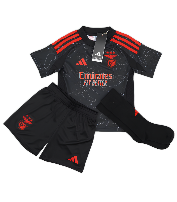 Ensemble Maillot Short Chaussettes Benfica Petit Enfant 2024/2025 Extérieur