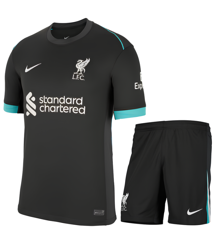 Ensemble Maillot Short Liverpool 2024/2025 Extérieur