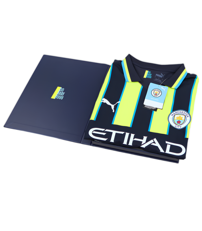 Coffret Maillot Manchester City 2024/2025 Extérieur Authentique