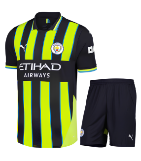 Ensemble Maillot Short Manchester City 2024/2025 Extérieur