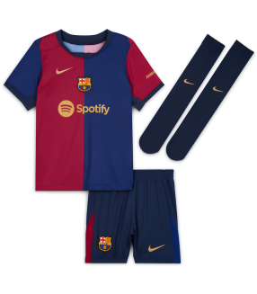 Ensemble Maillot Short Chaussettes FC Barcelone Petit Enfant 2024/2025 Domicile