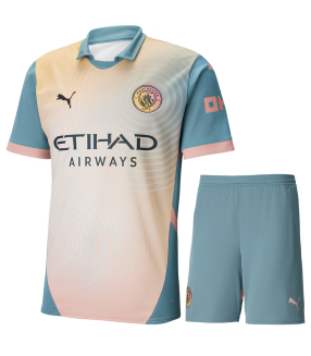 Ensemble Maillot Short Manchester City Enfant 2024/2025 4th