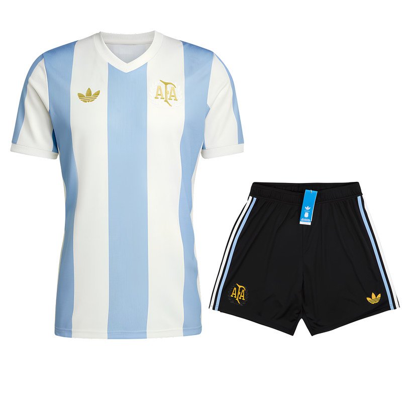 Ensemble Maillot Short Argentine 50ème Anniversaire 50 ans Collector 2024/2025 Domicile