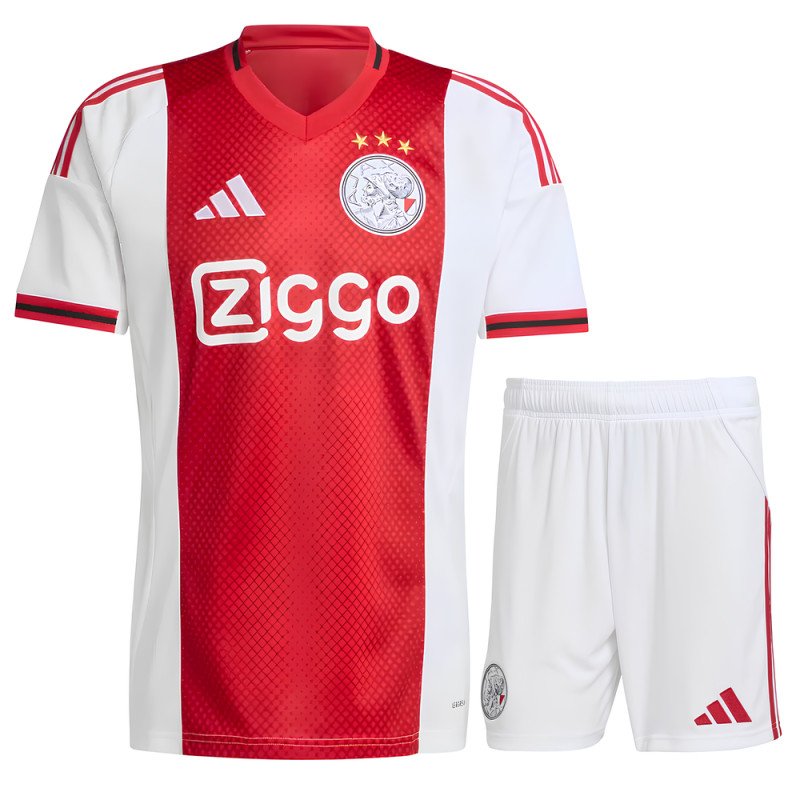 Ensemble Maillot Short Ajax Amsterdam Enfant 2025/2026 Domicile - Adidas