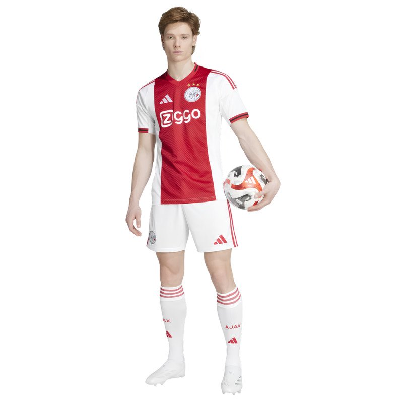 Ensemble Maillot Short Ajax Amsterdam Enfant 2025/2026 Domicile - Adidas