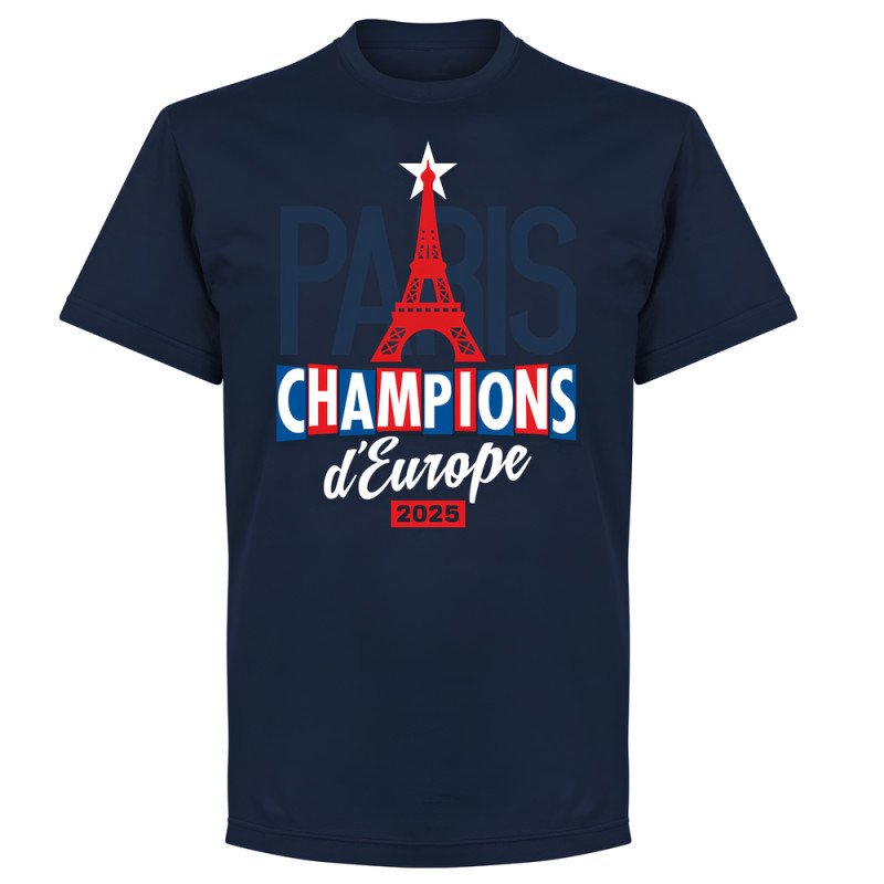 T-Shirt Paris Enfant Vainqueur Ligue des Champions 2025T-Shirt Paris Vainqueur Ligue des Champions 2025 - 1 Etoile