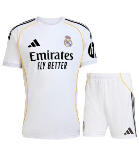 Ensemble Maillot Short Real Madrid 2025/2026 Domicile - Adidas