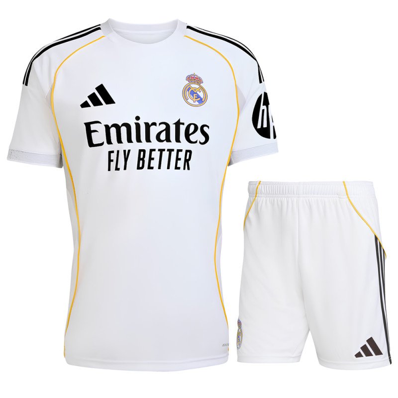 Ensemble Maillot Short Real Madrid 2025/2026 Domicile - Adidas Ensemble Maillot Short Real Madrid 2025/2026 Domicile - Adidas