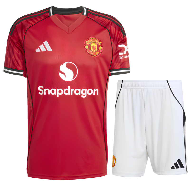 Ensemble Maillot Short Manchester United 2025/2026 Domicile - Adidas