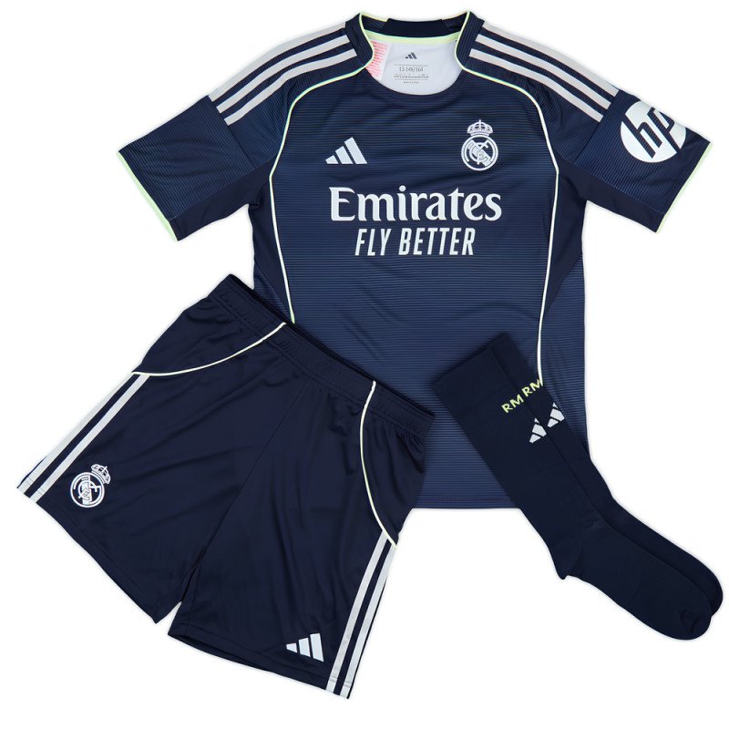 Ensemble Maillot Short Chaussettes Real Madrid Enfant 2025/2026 Extérieur - Adidas