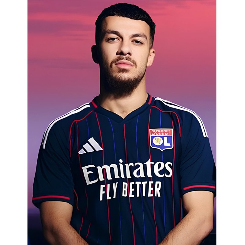 Maillot OL Lyon 2025/2026 Extérieur - Adidas