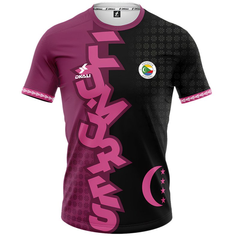 Maillot Comores 2025/2026 Rose Noir