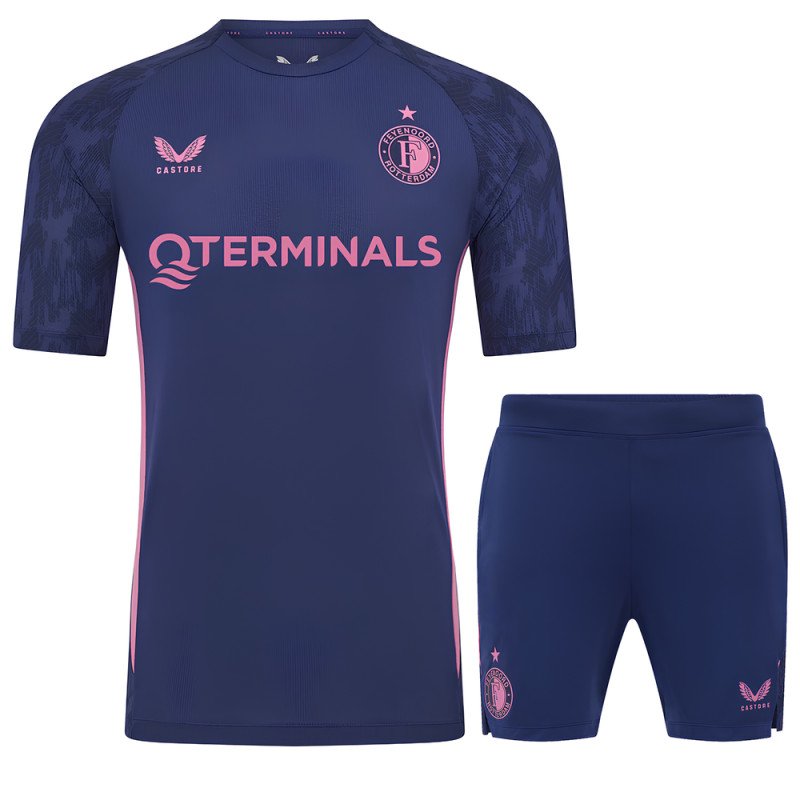 Ensemble Maillot Short Feyenoord Enfant 2025/2026 Entrainement - Castore