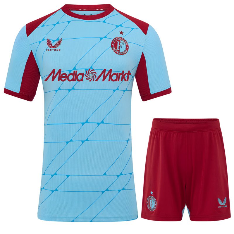 Ensemble Maillot Short Feyenoord Enfant 2025/2026 Third - Castore Ensemble Maillot Short Feyenoord Enfant 2025/2026 Third - Castore
