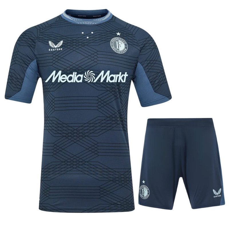 Ensemble Maillot Short Feyenoord 2025/2026 Extérieur - Castore Ensemble Maillot Short Feyenoord 2025/2026 Extérieur - Castore