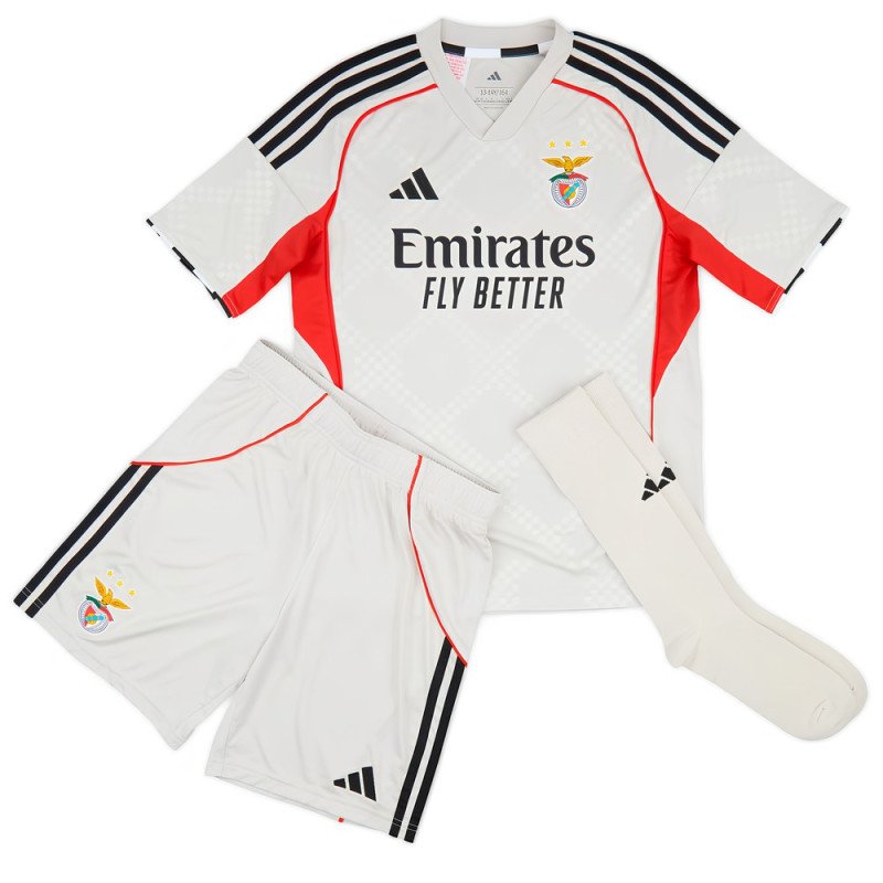 Benfica Lisbon Kit Shirt Shorts Socks Kids Child 2025/2026 Away - Adidas