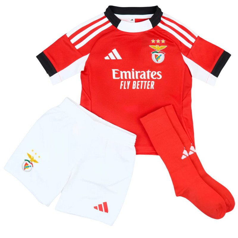 Ensemble Maillot Short Chaussettes Benfica Enfant 2025/2026 Domicile - Adidas
