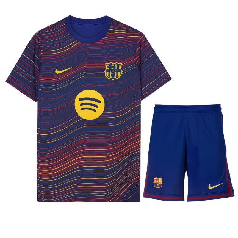 Ensemble Maillot Short FC Barcelone Enfant 2025/2026 Entrainement - Nike Ensemble Maillot Short FC Barcelone Enfant 2025/2026 Entrainement - Nike