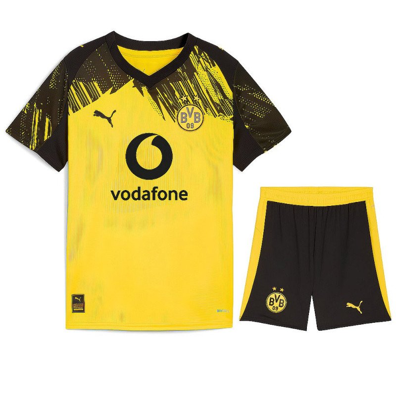 Ensemble Maillot Short BVB Dortmund Enfant 2025/2026 Domicile - Puma