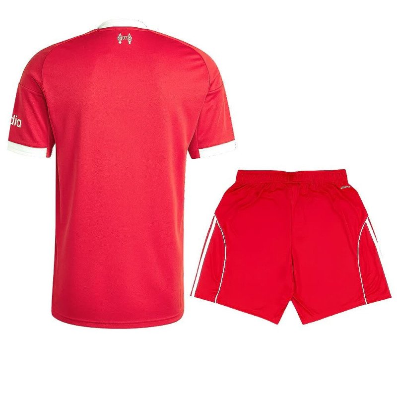 Ensemble Maillot Short Liverpool Enfant 2025/2026 Domicile - Adidas