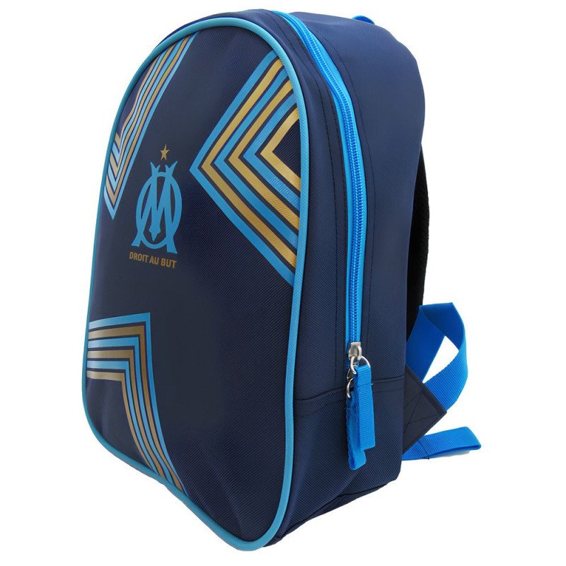 Sac à dos OM Olympique de Marseille Scolaire – Rentrée École 2025 – Licence Officielle – Bleu / Or