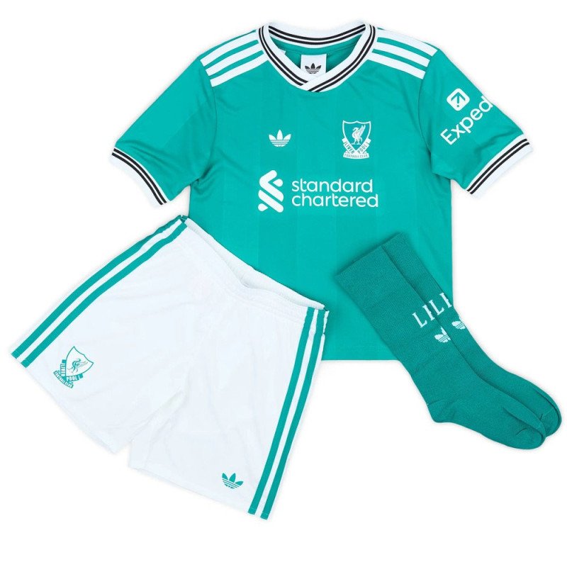Ensemble Maillot Short Chaussettes Liverpool Enfant 2025/2026 Third - Adidas Ensemble Maillot Short Chaussettes Liverpool Enfant 2025/2026 Third - Adidas