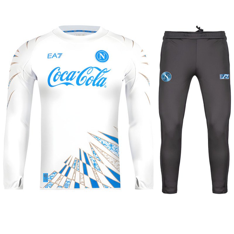 Survêtement SSC Napoli 2025/2026 - EA7 Emporio Armani  Survêtement SSC Napoli 2025/2026 - EA7 Emporio Armani