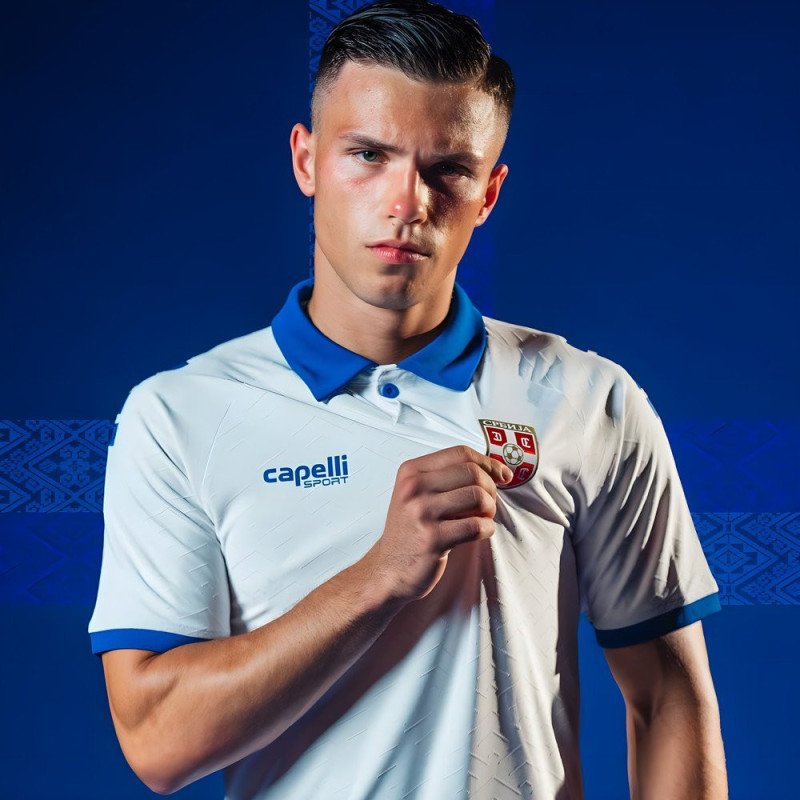Maillot Serbie 2025/2026 Extérieur - Capelli  Maillot Serbie 2025/2026 Extérieur - Capelli