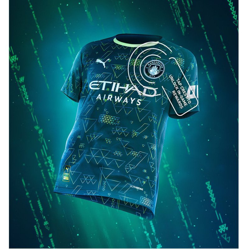 Maillot Manchester City EA Sports FC Enfant 2025/2026 Fourth - Puma  Maillot Manchester City EA Sports FC Enfant 2025/2026 Fourth - Puma