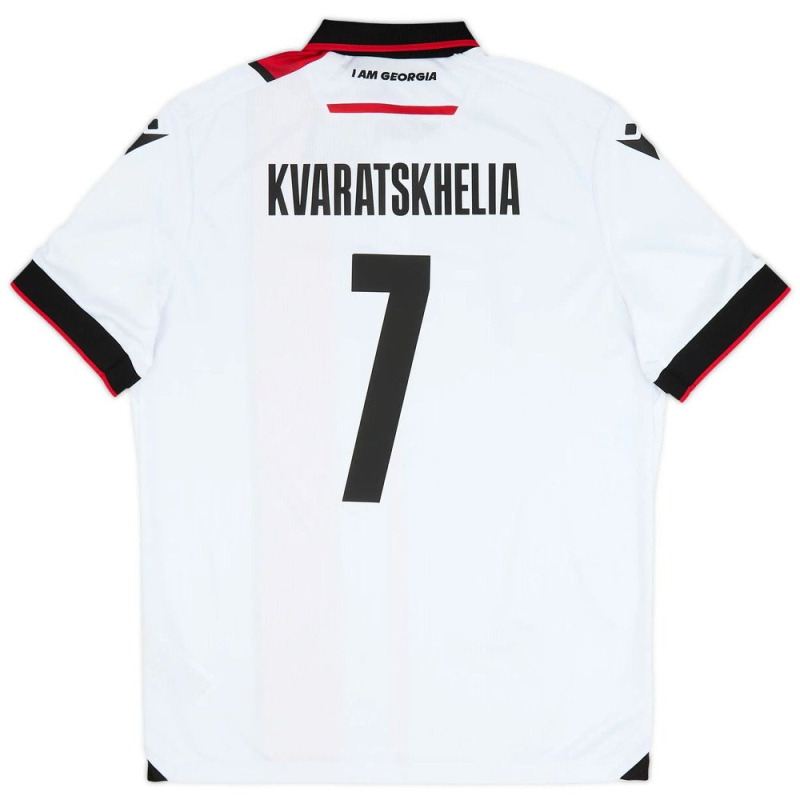  Maillot Géorgie Kvaratskhelia 2025/2026 Domicile - Macron